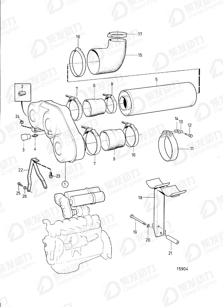 volvo penta Bracket 863755 Drawing volvo penta Bracket 863755 Drawing